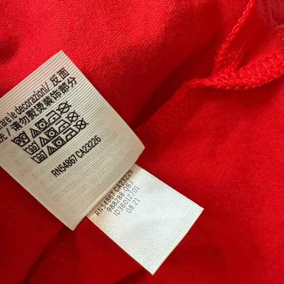 XS‎ Love Pink Victorias Secret Red L/S Oversized stadium top shirt - Picture 9 of 9